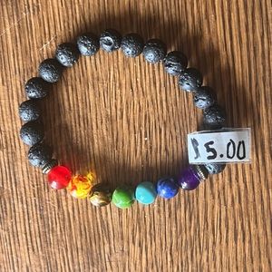 rainbow beaded bracelet